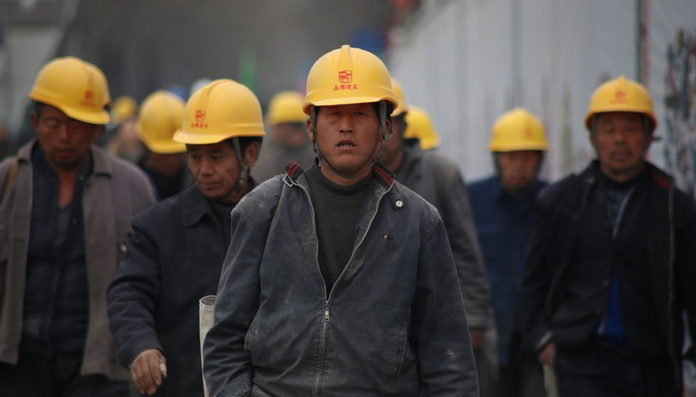 Trabajadores chinos