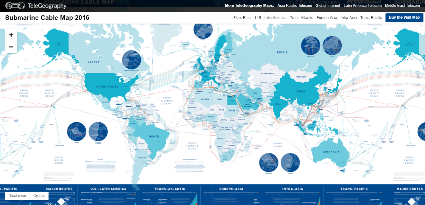 Mapa cables submarinos