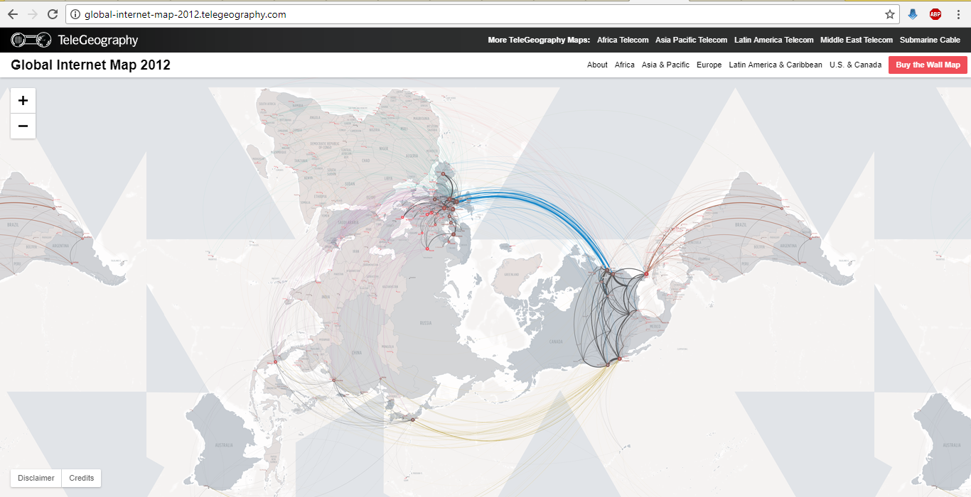 Mapa global internet