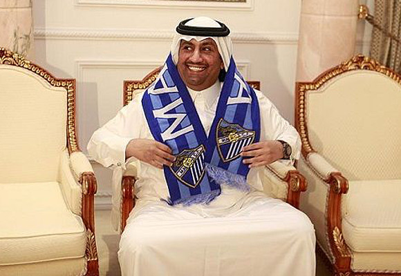 El Mu00e1laga estu00e1 controlado por el jeque cataru00ed Al Thani